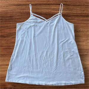 Torrid White Camisole with Spaghetti Straps
